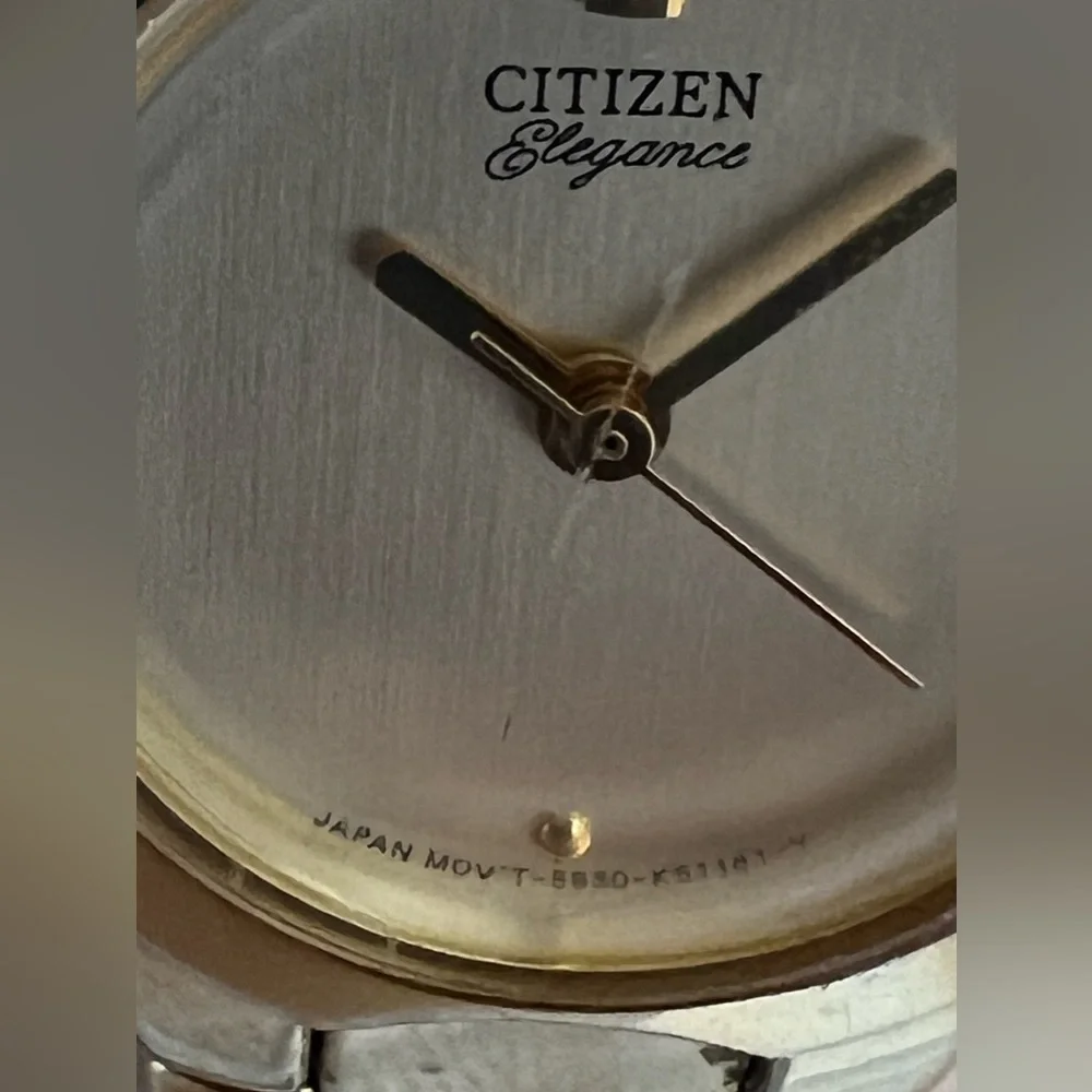 Citizen Elegance Ladies Watch Gold Tone Bracelet, Dial, Hands Hidden Clasp